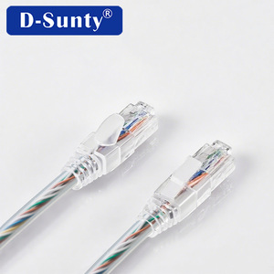 Ventes d'usine Cat5e <span class=keywords><strong>RJ45</strong></span> câble réseau Ethernet CAT5 transparence cordon de raccordement <span class=keywords><strong>Cat</strong></span> <span class=keywords><strong>5e</strong></span> 26AWG <span class=keywords><strong>UTP</strong></span> 8P8CWhite câbles de Communication - Product Image 4
