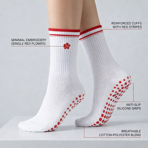 Calcetines de Yoga y Pilates Antideslizantes con Franjas y Logotipo Personalizado, para Mujer, Gran Venta - Product Image 2