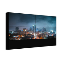 Video Wall LCD de 55 Pulgadas con Matriz de 4 Entradas y 4 Salidas 2x2, Bisel Ultra Delgado de 1.7 mm, 1.8 mm, 1.9 mm