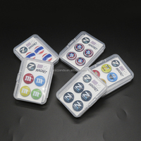 Boutons aimantés en plastique multi-formes pour dossards de course, cyclisme et sports, avec logo personnalisé