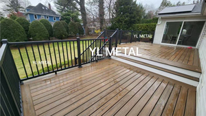 YL phong cách hiện đại Nhôm hàng rào ban công mái sân thượng lan can lan can lan can sàn lan can - Product Image 4