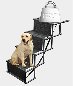 आउटडोर कार पालतू जानवर की आपूर्ति कुत्ते बिल्ली सीढ़ी फोल्डेबल रैंप सीढ़ियां - Product Image 6