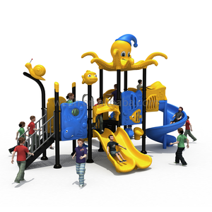 Baihe đại dương loạt tùy chỉnh trẻ em chơi ngoài trời thiết bị sân chơi vui nhộn trong công viên Nhựa thành phố trượt đại dương - Product Image 1