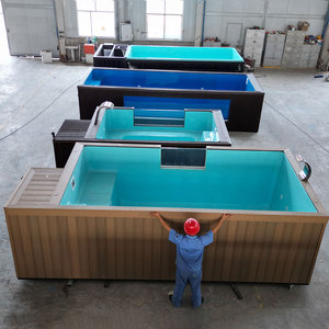 <span class=keywords><strong>Piscina</strong></span> de inmersión barata de fábrica personalizada <span class=keywords><strong>precio</strong></span> madera Wpc Swim Spa niños <span class=keywords><strong>contenedor</strong></span> sobre el suelo <span class=keywords><strong>piscina</strong></span> de fibra de vidrio - Product Image 6