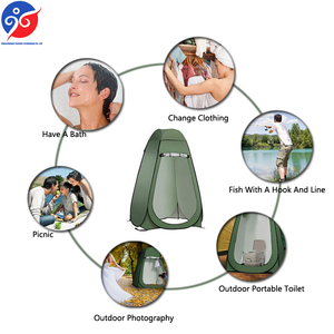 Tenda Extérieur Camping Pop-up Léger Douche Privée Tente À Langer Toilette Tente Glamping Tentes avec <span class=keywords><strong>Salle</strong></span> <span class=keywords><strong>De</strong></span> Bains - Product Image 2