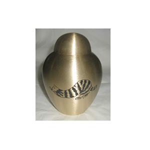 Diseño moderno de la mejor calidad, urnas de cremación metálicas grabadas con pata y recuerdos, urnas funerarias sólidas duraderas a la venta - Product Image 5