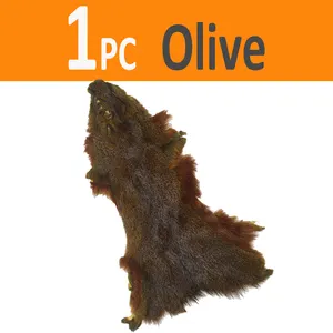 Pele de esquilo para pesca com mosca, material natural para amarrar esquilos, cabelo grosso e natural, isca para ninfas, material para amarrar moscas