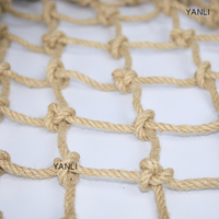 Filet en corde de chanvre décoratif de 3 mm, 2 m * 4 m, support pour plantes, filet en jute naturel, treillis en jute