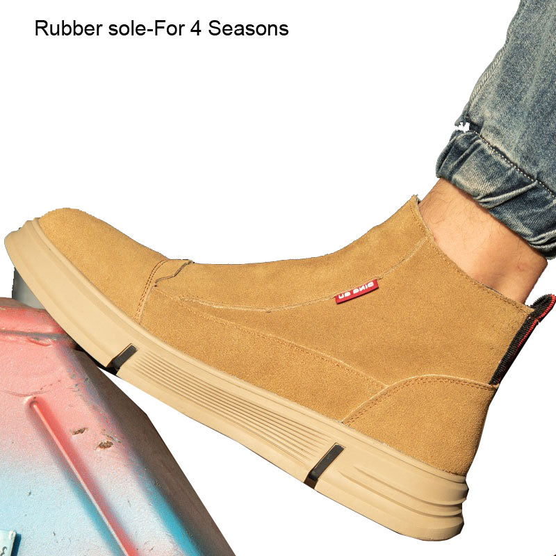 Marron-Semelle caoutchouc-Pour 4 saisons