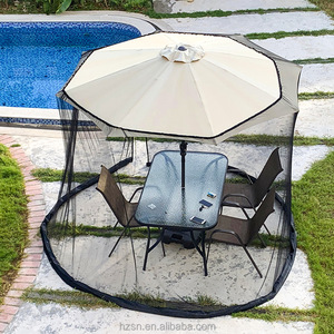 <span class=keywords><strong>Parasol</strong></span> de jardin d'été pliable Moustiquaire en polyester léger avec fonction pliée - Product Image 4