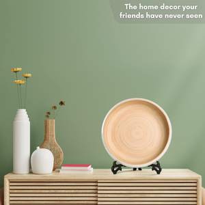 Mangkuk Salad bambu alami, mangkuk saji besar, mangkuk ringan putih untuk makanan ringan, wadah buah untuk dekorasi dapur - Product Image 6