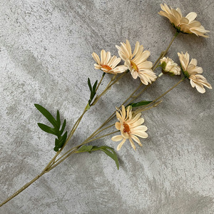 Flores Yiyi, Margarita de Tallo Largo con 6 Cabezas, 80 cm, Flor Artificial para Decoración de Bodas, Arreglo Floral - Product Image 4