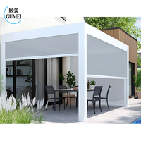 Pergola bioclimatique motorisée en aluminium sur mesure, couverture de pergola pour jardin extérieur, imperméable