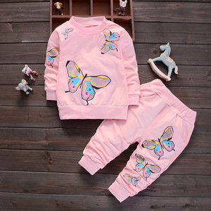 Conjunto de Ropa para Niña Pequeña, Conjunto de 2 Piezas de Manga Larga con Estampado de Animales de Dibujos Animados, Personalizable, Nuevo y en Oferta - Product Image 2