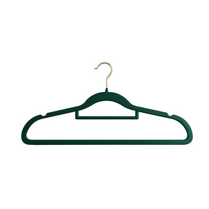 Pack de cintres en velours <span class=keywords><strong>vert</strong></span> antidérapants pour vestes, pantalons, robes, vêtements, <span class=keywords><strong>cintre</strong></span> de rangement à domicile - Product Image 6