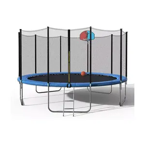 Zoshine trampolino per adulti fitness giardino trampolino parco full size trampolino da salto garanzia e forte