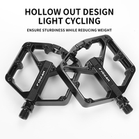 Pédales de vélo scellées avec roulements DU, antidérapantes, pour VTT, vélo de route, en alliage d'aluminium, plateforme, pédale de vélo MTB