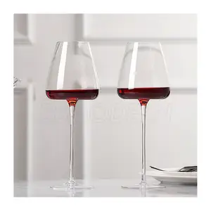 Verres à vin créatifs haut de gamme fabriqués à la main, grand gobelet en cristal, verre à vin rouge pour la dégustation du vin de mariage