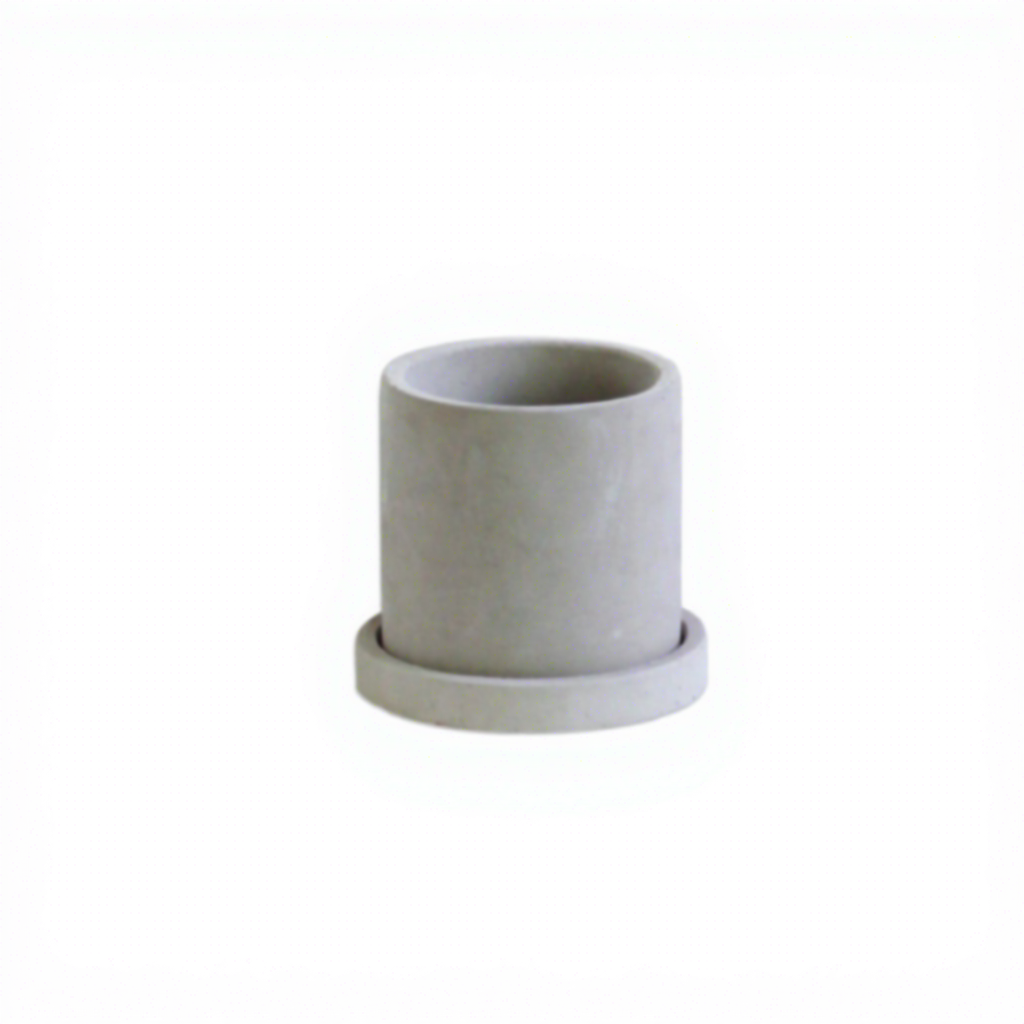 gris 8cm rond
