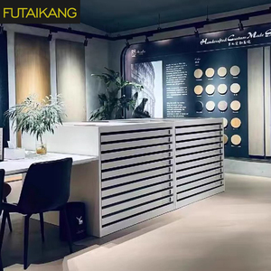 Hochwertige moderne Keramik fliesen Kommoden Anpassbare Holzmaserung Ziegel Holzboden Muster Vitrine für die Ausstellung - Product Image 6