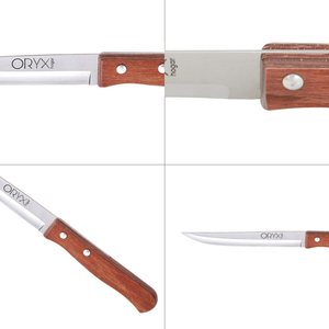 Coltello da Cucina Montana, Lama in Acciaio Inossidabile, 13 cm. Manico in Legno - Product Image 4