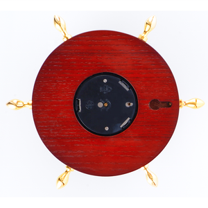 Reloj de pared para el hogar termómetro analógico-higrómetro barómetro estación meteorológica mecánica de madera - Product Image 5