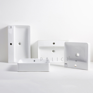 Đa-Kích Thước Hiện Đại Hình Chữ Nhật Gốm Chậu Rửa Trên Quầy Rửa Lưu Vực Phòng Tắm Bồn Rửa - Product Image 2