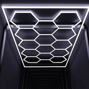 Luces LED Hexagonales para <span class=keywords><strong>Salón</strong></span> <span class=keywords><strong>de</strong></span> Belleza, Barbería, <span class=keywords><strong>Lavado</strong></span> <span class=keywords><strong>de</strong></span> <span class=keywords><strong>Autos</strong></span>, Estudio, Detallado, Techo <span class=keywords><strong>de</strong></span> Garaje - Product Image 2