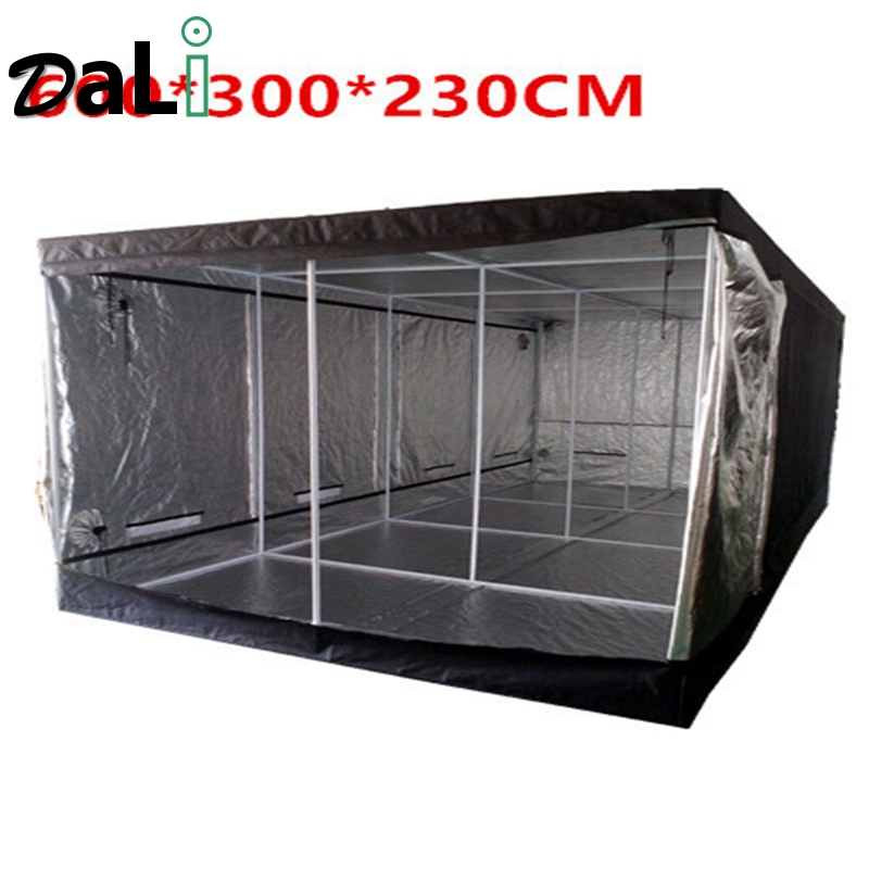 Светоотражающая Толстая майларовая ткань, полный комплект для выращивания растений, комнатный светодиодный короб для выращивания растений 600x230x300 см