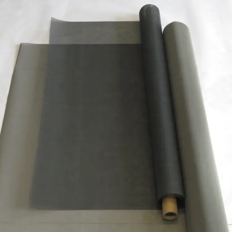 60 80 mesh corrosion resistant plain weave titanium metal mesh fabric