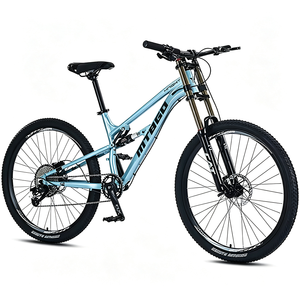 MTBGO <span class=keywords><strong>Bicicleta</strong></span> de Montaña para Hombre, Estilo Nuevo, <span class=keywords><strong>26</strong></span> Pulgadas, 7 Velocidades, Neumáticos Negros, Cuadro de Acero, Frenos de <span class=keywords><strong>Disco</strong></span>, Suspensión Completa, Venta al Por Mayor - Product Image 4