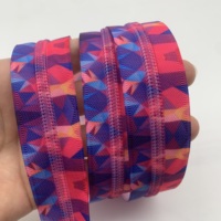 Fermetures éclair en nylon fantaisie en promotion – Fabrication de qualité # 5 Fermetures éclair métalliques à extrémités ouvertes avec bande plastique colorée pour sacs