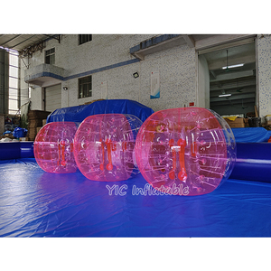 透明バブルサッカーボールインフレータブルバンパーボール大人用インタラクティブバブルルーピーサッカーボール - Product Image 3