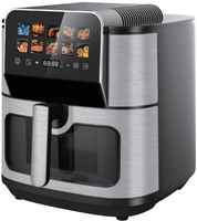 Freidora de Aire Digital Anbolife de 8L, Acero Inoxidable, 10 Programas Preestablecidos, Antiadherente, Apagado Automático, Clase Energética, Cocina Doméstica, OEM, ODM