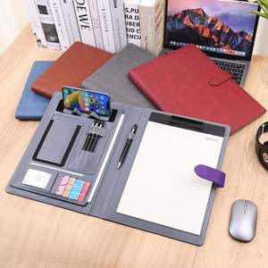 Cartella Portadocumenti A5 in Pelle con Chiusura Magnetica, Portablocco Rimovibile, Porta Carte, Supporto <span class=keywords><strong>per</strong></span> Telefono/<span class=keywords><strong>Tablet</strong></span>, 80 Fogli - Product Image 6