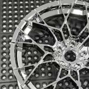 Rines Deportivos SAiLen de Aleación Forjada Personalizados, Diseño Cóncavo, PCD 5x112/5x120/5x114.3, 20-24 Pulgadas, Acabado Negro Semi-Brillante para Audi - Product Image 4