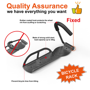 Porte-vélo Compact et suspendu, <span class=keywords><strong>support</strong></span> <span class=keywords><strong>mural</strong></span> de protection, pour Garage - Product Image 2