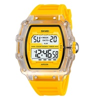 SKMEI 2296 Reloj deportivo digital de colores brillantes para jóvenes