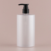 Vente d'usine divers luxe vide dernière bouteille d'huile corporelle 500ml 17oz bouteille de pompe de Lotion cosmétique givrée pour Gel douche au lait