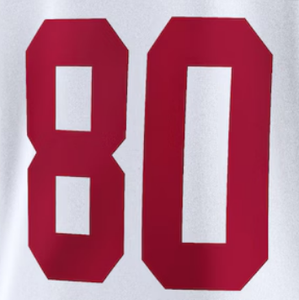 Jersey Sepak Bola Amerika 2025 49 ER 13 PURDY 23 McCAFFREY 54 WARNER 97 BOSA Seragam Sepak Bola Klasik Merah Pria - Product Image 6