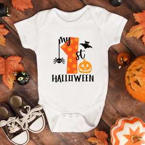 OEKO-<span class=keywords><strong>Disfraz</strong></span> de <span class=keywords><strong>Halloween</strong></span> para bebé recién nacido, ropa personalizada de transferencia de calor, mono espeluznante de algodón para bebé, niño y niña - Product Image 4