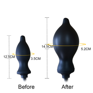Очень большой надувной фаллоимитатор-помпа, анальная пробка, стимулятор точки G, секс-игрушка - Product Image 3
