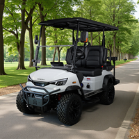 Voiture de golf électrique DC-H-F2+2 haute performance, fabriquée pour la chasse, chariot de golf surélevé 4 places, buggy de golf personnalisé