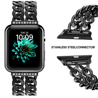 Bande à dégagement rapide en alliage de luxe 2025 pour Apple Watch Series 9/8/7 20mm avec fermoir magnétique Bandes de montres intelligentes
