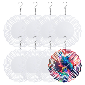 Wind Spinner Sublimation Blank Metal Wind Spinners pour la cour et le jardin Ornements de Noël Sublimation Wind Spinner Blanks - Product Image 1