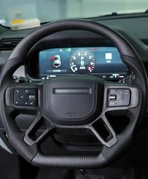 Convient pour la mise à niveau de la Land Rover Defender 2020-2025, volant en fibre de carbone, volant en forme de D