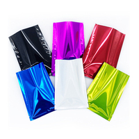 Sac en papier d'aluminium mat thermoscellé 8x12cm, emballage de masque pour les yeux, pochette en Mylar, petit Sachet plat
