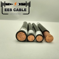 Cable Eléctrico Flexible de Cobre THWN 350MCM 2AWG 2/0AWG, Conductor de Cobre, Aislamiento de PVC 600V, Cable para Construcción