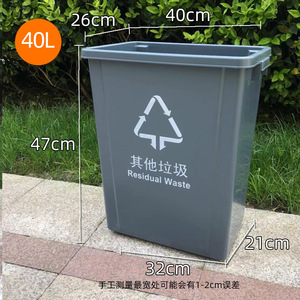 Hazardous Waste <b>Bin</b> 40L Red Rectangular Sorting <b>Bin</b> For Home School Commercial Use No <b>Lid</b> - Product Image 2
