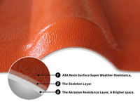 Nouvelle conception, grands matériaux de construction de style romain, tuiles en PVC Teja, tuiles en plastique PVC, feuilles de PVC pour toiture, toiture en résine synthétique